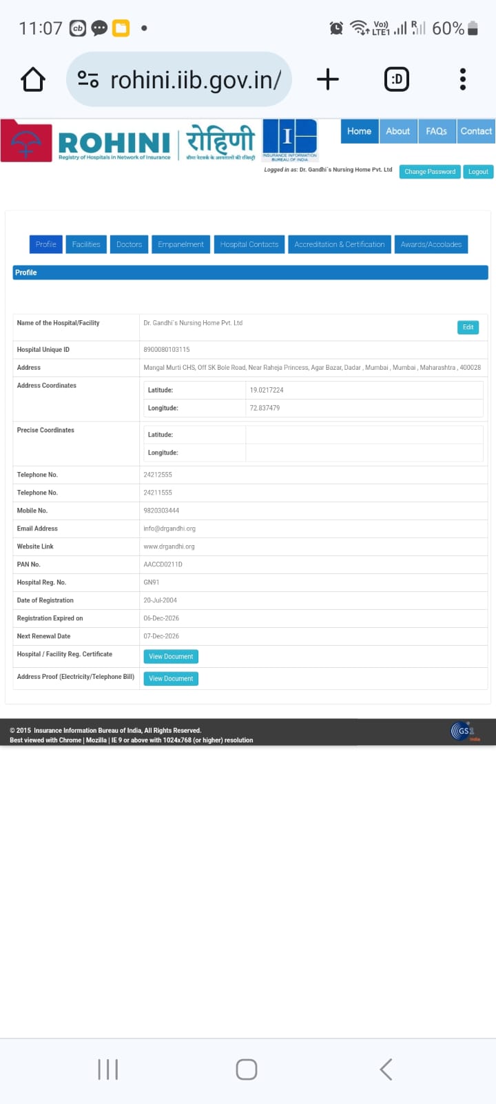 Dr. Gandhi's Nursing Home Pvt. Ltd.